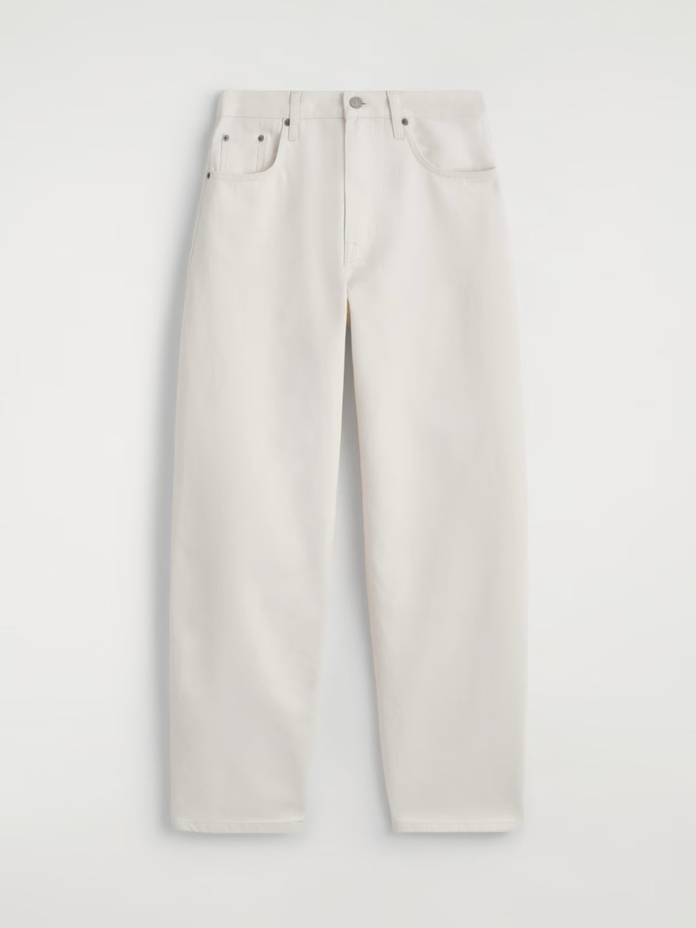 NWOT COS Bay Barrel Leg Jeans Cream White - Sz 10 - Picture 5 of 9